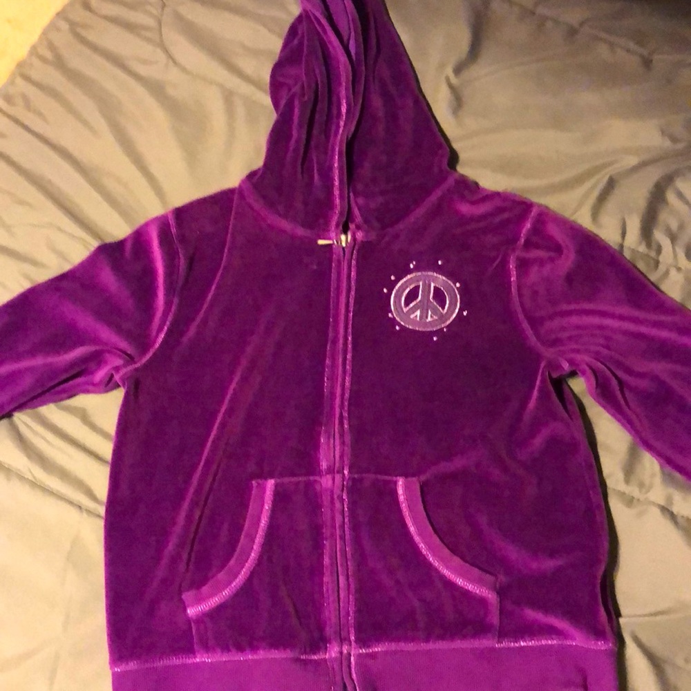 Velvet tracksuit top